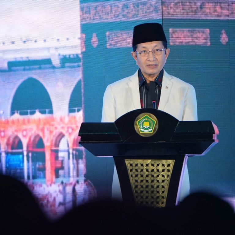KH Nasaruddin Umar dalam Pembukaan Rakernas Evaluasi Penyelenggaraan Ibadah Haji Tahun 1446 H/2025 M (Dok kemenag)