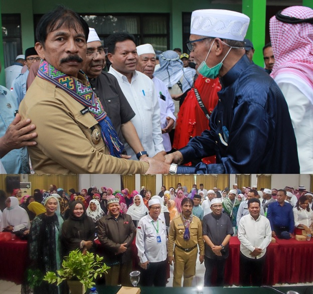 Kota Kupang (Kemenag) --- Setelah menjalankan rukun islam yang ke lima di tanah suci mekkah dan madinah, sebanyak 136 Jamaah dari total 240 Jamaah Haji Kota Kupang yang diberangkatkan tahun 1444H/2023M kembali ke kota Kupang (Kota KASIH). (Dok: ntt.kemenag.go.id)